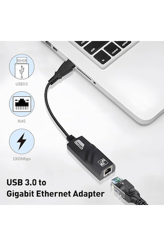 Molix Mx-2130 Usb 3.0 To Gigabit Ethernet Adaptörü - 10/100/1000 Mbps Yüksek Hızlı Çevirici