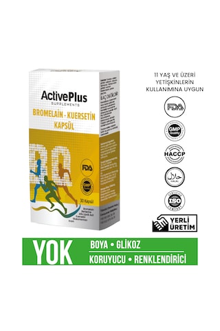 Activeplus Bromelaın-quercetın 30 Kapsül