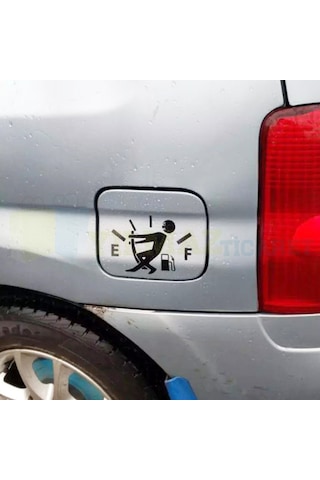 Araba Yakıt Deposu Kapağı Oto Sticker Araç Yapıştırma Etiket 12 X 8 Cm