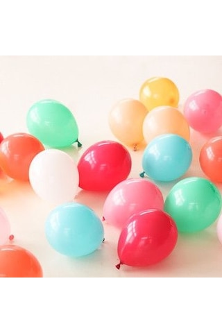 Metalik Renkli Balon - 50 Adet