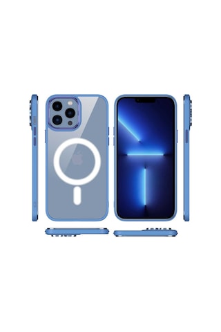 Apple Uyumlu  iPhone 12 Pro Max Kılıf Wireless Şarj Özellikli Zore Krom (551720610)