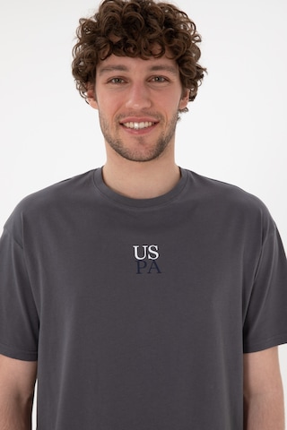 U.S. Polo Assn. Erkek Comfort Fit Bisiklet Yaka Antrasit Tişört 50306450-VR006