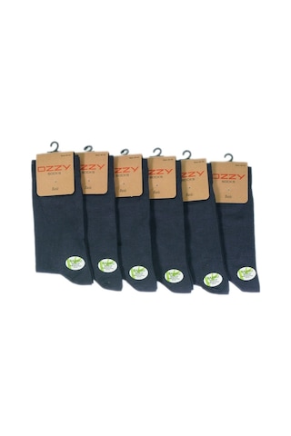 Ozzy Socks 6'Lı Bambu Dikişsiz Erkek Soket Çorap-Std Füme
