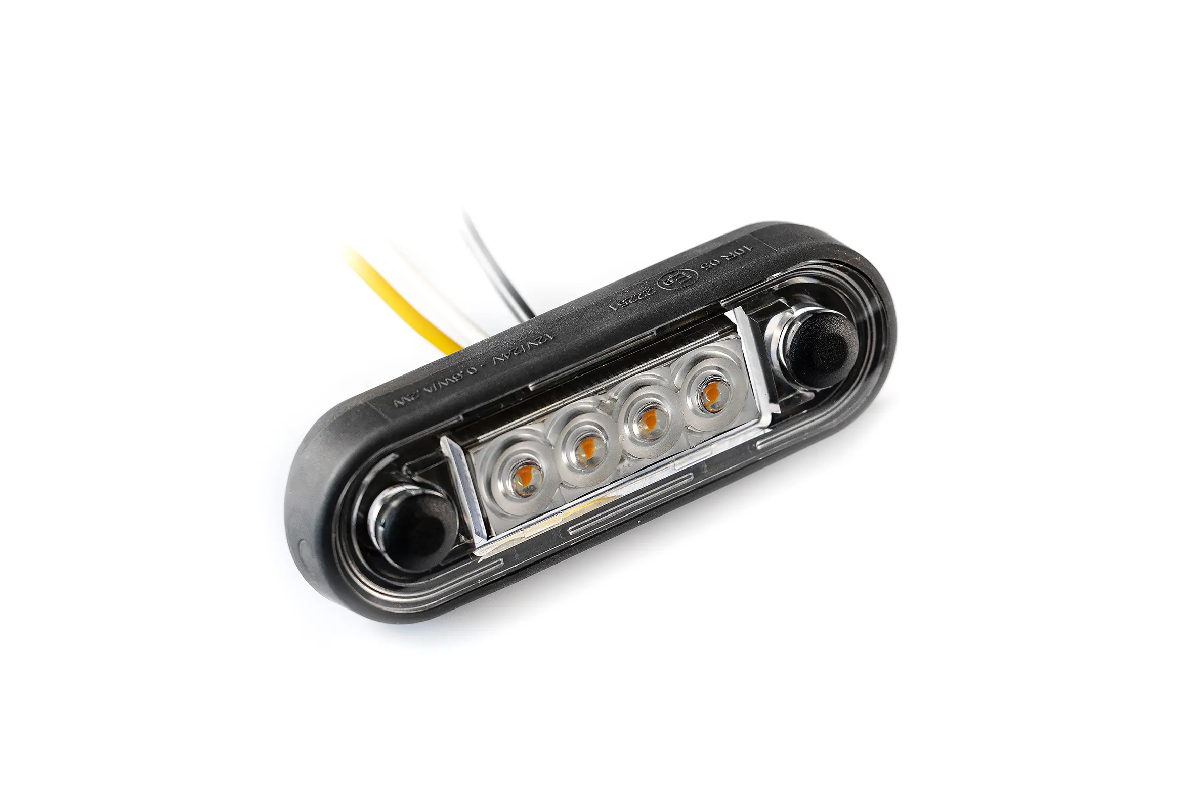 Frıstom Ft-073 4 Ledli Pozisyon Lamba Ledli Kırmızı 12v - 36v 0,15 Mt Siyah Lastik Contalı
