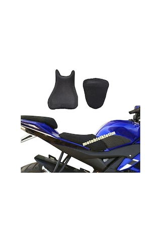 Motosiklet Sele Kılıfı Fileli 3D Çift Katlı [2 Parça Seleler]