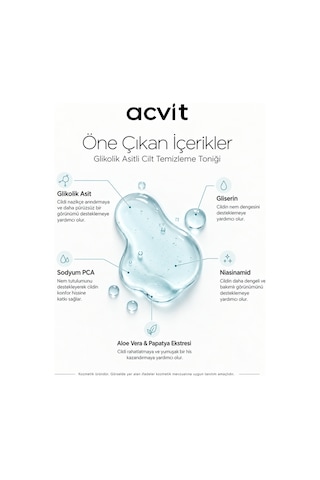 Glikolik Asitli Cilt Temizleme Toniği 200 ML
