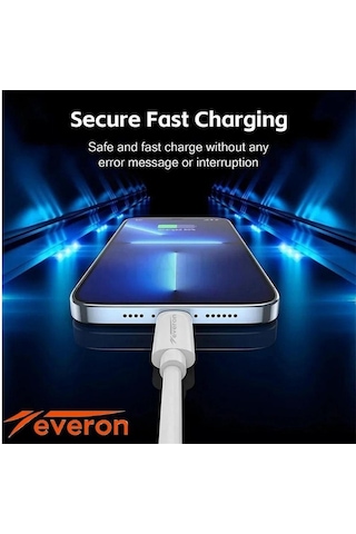 Samsung Galaxy A26 5g İle Uyumlu 25w Qc 3.4a Type C Şarj Adaptörü Evr-003 Beyaz