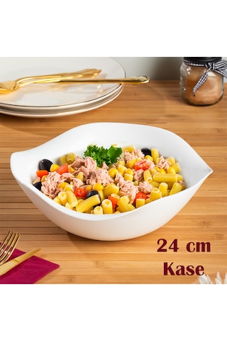 Porsima 401259 Porselen Kase Büyük Salata Kasesi Makarna Tabağı