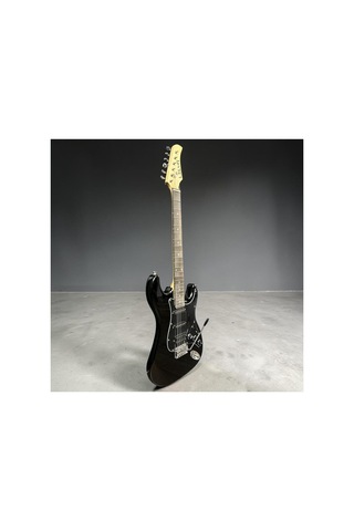 Elektro Gitar Hss Manyetik Black Picguard 4/4 Kılıf Kablo Pena Askı Hediyeli