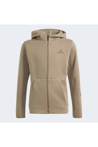 Adidas Kr6640 J Z.n.e. Fz Hd Çocuk Eşofman Üstü Bej