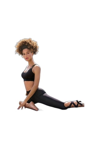 Yeni Inci T113 Siyah (Yoga-Fıtness-Pilates-Koşu) Sporcu Taytı Tek