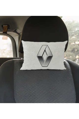 Bk Gift Renault Tasarımlı Dikdörtgen Araç Koltuk Yastığı-1