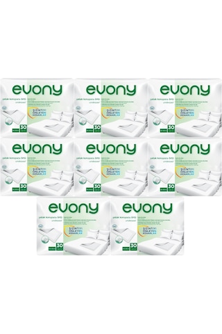 Evony Hasta Yatak Koruyucu 60*90Cm 240 Adet (8PK*30) (Kaymaz Özel
