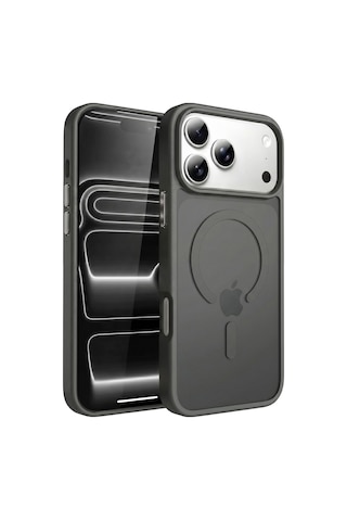 Ps İphone 17 Pro Max Mist Serisi Magsafe Kılıf - Gri