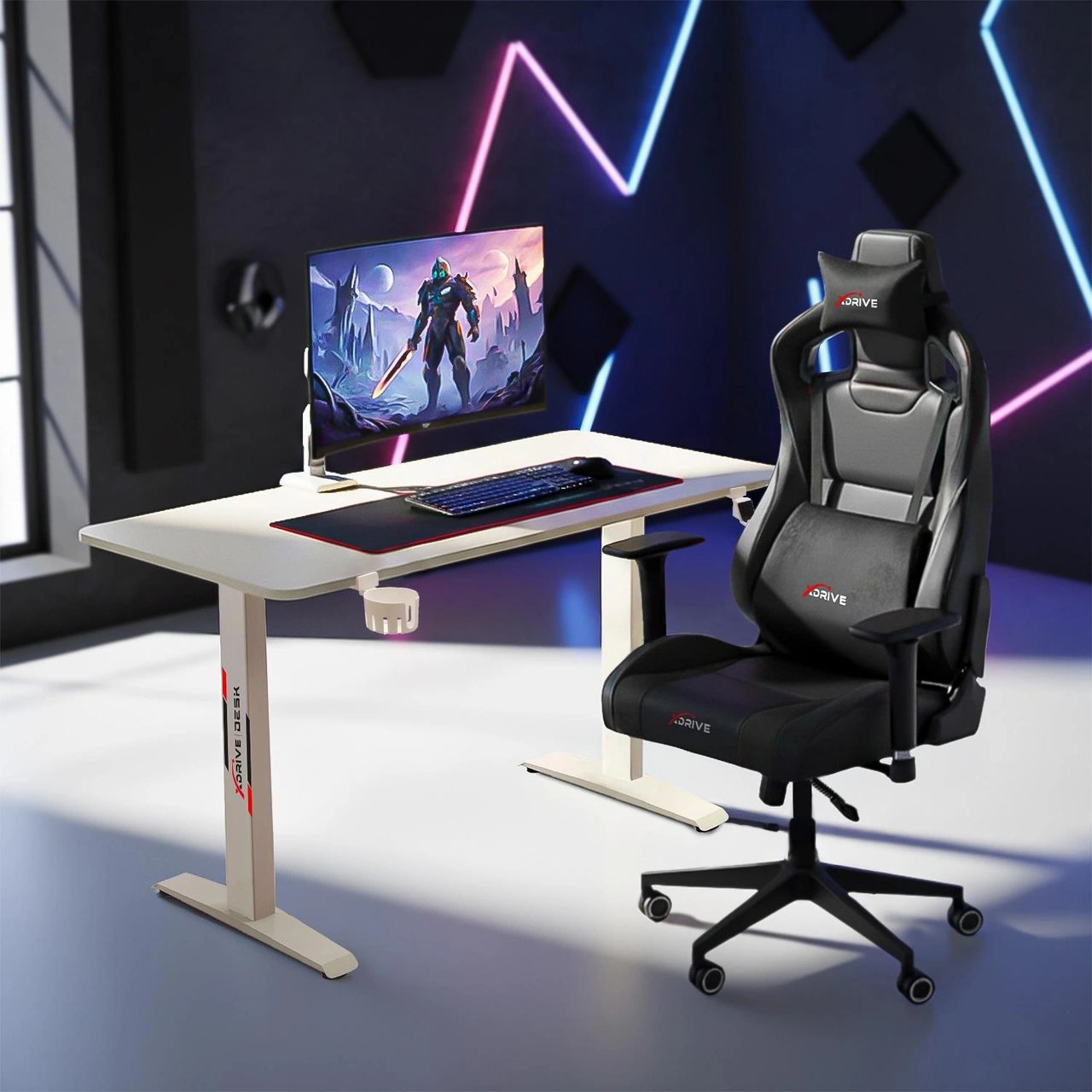 Xdrive Rüzgar Oyuncu Masası Beyaz 100x60 Beyaz