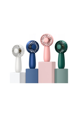 Usb Dış Mekan Mini El Tipi Fırçasız Motor Fanı, Stil: 1500mah Mavi