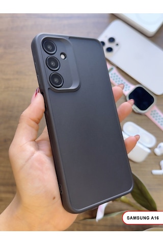 Samsung Galaxy A16 Uyumlu Kamera Korumalı Darbeye Dayanıklı Renk Atmayan Keep Silikon Kılıf Siyah