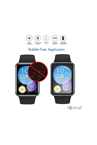 Huawei Watch Fit 2 Uyumlu Ekran Koruyucu Nano Esnek Cam Tam Kaplayan Ppm
