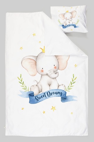 Organik Tek Kişilik Nevresim Takımı 160x220 - Kraliyet Düşleri Renkli