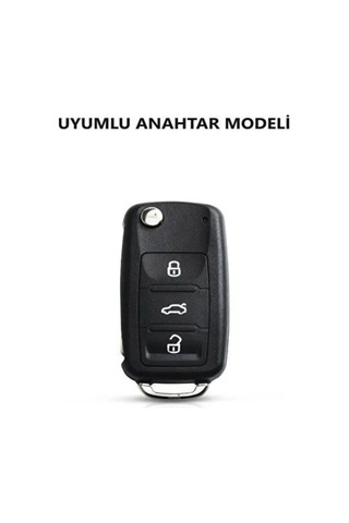 Volkswagen Golf Polo Passat Jetta Caddy Premium Anahtar Kılıfı Süet Deri