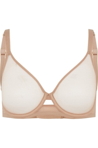 Agent Provocateur Lucky Bra Noisette Şeffaf Tül, Kalıp Sütyen, Konforlu Ve Şık Günlük Kullanım Açık Kahve
