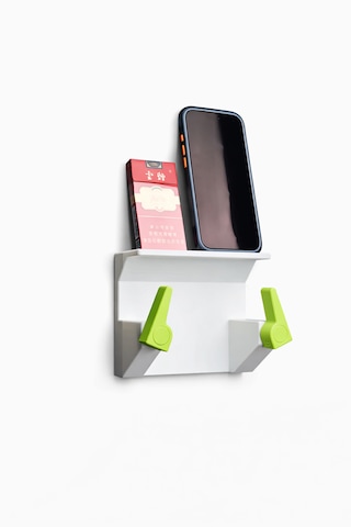 Telefon Raflı Tuvalet Kağıdı Tutucu Çok Amaçlı Banyo Organizer Tuvalet Kağıdı Askılığı Telefon Ve Eşya Raflı Aparat Beyaz