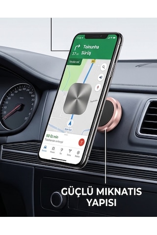 Tüm Modellerle Uyumlu Manyetik Araç İçi Telefon Tutucu Çok Amaçlı Mıknatıslı Torpido Üstü Tutacak Çok Renkli