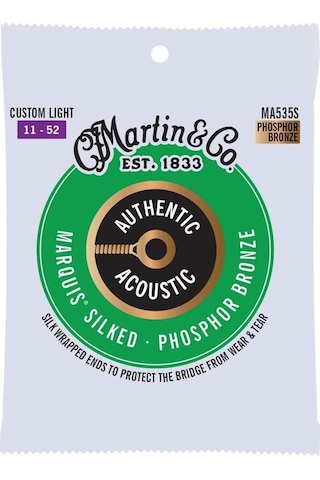 Martin Co Ma535s Marquis Phosphor Bronze Akustik Gitar Teli Cstm Lt 11-52