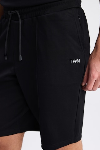 Twn Slim Fit Siyah Düz Örme Şort 6ec136172453m 001