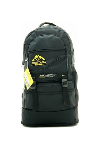 Montana Unisex Siyah Körüklü 65 Lt Kapasiteli Dağcı Sırt Çantası Çok Renkli