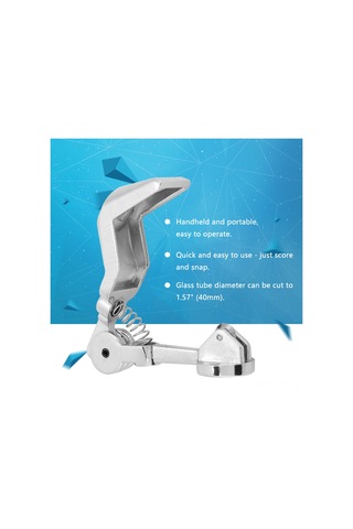 Shineyee Cam Boru Kesici - Çinko Alaşımlı Gövde, Sert Karbür Bıçak - 40mm Maksimum Çap, El Tutan Ve Taşınabilir, Hassas Kesim