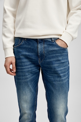 Lufian Mark Smart Jean Erkek Pantolon Slim Fit Mavi Mavi 111200227100300
