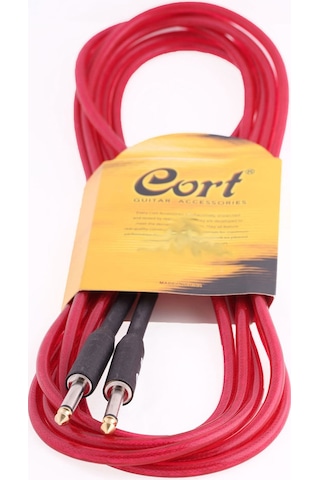 Cort Ca525 Transparan Kırmızı Enstrüman Kablosu (4.5 Mt)