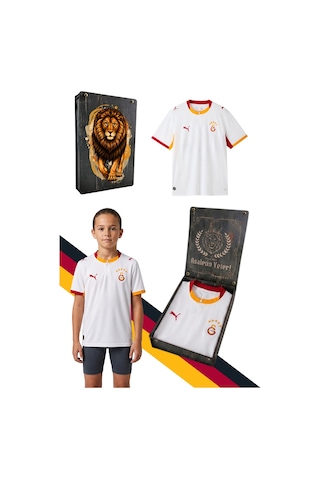 Gs Frm 046 785005 Galatasaray Orjinal Lisanslı Puma 2026/2027 Alternatif Beyaz Çocuk Forma Uv Hediye Kutu