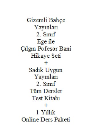 2. Sınıf Hikaye Kitabı Seti Ege ile Çılgın Profesör Bani + Sadık Uygun Yayınları Tüm Dersler 2. Sınıf Test Kitabı + 1 Yıllık Online Ders Paketi