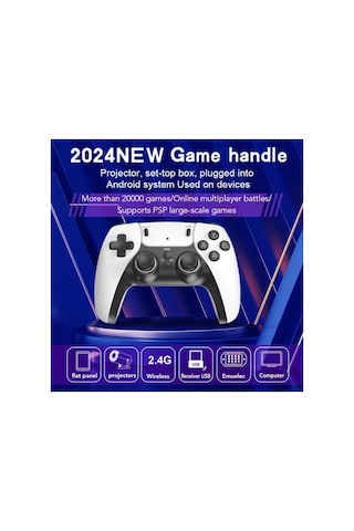 Hy01 2.4g Wireless Dual Controller Kablosuz Usb Oyun Kolu 2 Adet 64gb Hafıza Kartı Oyun Yüklü
