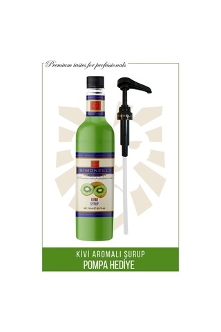 Simonelli Kivi Kahve Şurubu 700 ML + Pompa