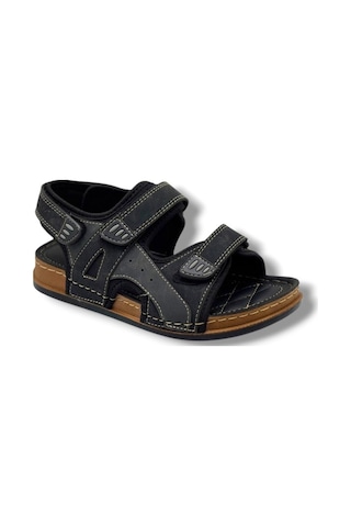 Apella Campüs 7001-26 Cırtlı Ultra Soft Erkek Sandalet Siyah