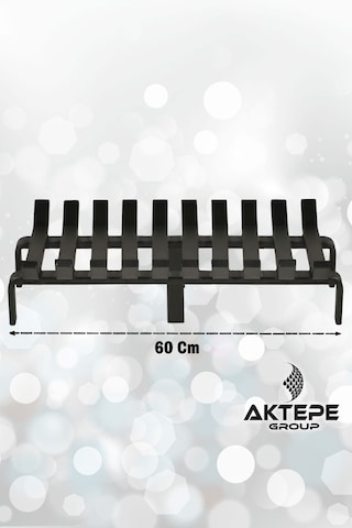 60 Cm X 32 Cm 10 Çubuklu Ekstra Şömine Izgarası Dar Gözlü Izgara