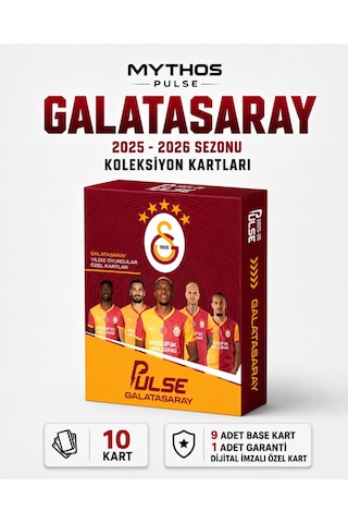 Mythos Pulse Galatasaray Futbolcu Kartları 10'lu Özel Kutu 2025/2026 Resmi Lisanslı
