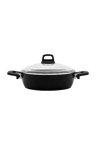 Hisar Milas Granit Basık Tencere 26 Cm Siyah 397203