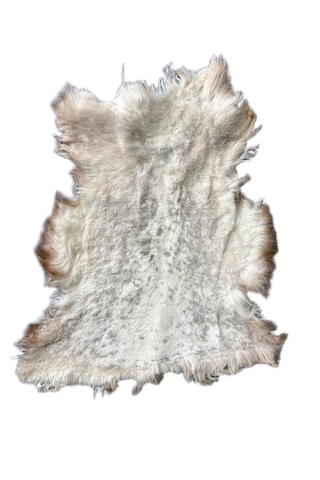 Naturel Dekoratif Boyasız Kısa Tüylü Doğal Desenli 60 X 50 Cm Koyun Postu Paspas - Gerçek Deri Post Çok Renkli