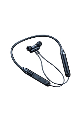 Kangvka Yeni Nesil Boyun Askılı Bluetooth Kulaklık, 5.1 Kablosuz Spor Kulak İçi Manyetik Silikon Model, Siyah