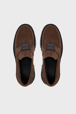 Guess Gorizia Deri Logolu Makosen Ayakkabı Fmtzıasue14 Erkek Ayakkabı Fmtzıa Sue14 Brown Kahve
