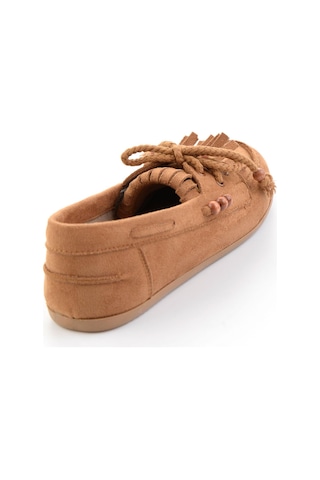 Bambi Taba Kadın Loafer Ayakkabı K01566004872 Taba