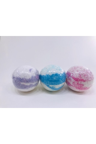 12 Adet X 80 Gr Çap 5 Cm Doğal Banyo Jakuzi Nem Bombası Topu Bath Bomb Küvet Köpük Manikür Pedikür 12 Li Karışık Meyve