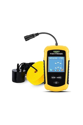 Valkyrie Lcd Renkli Ekran Taşınabilir Kablolu Balık Bulucu 100 M Nlik Aralığı Sonar Yankı Iskandil Balık Bulucu