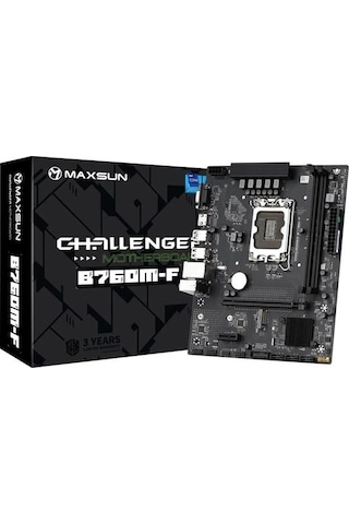 Maxsun Challanger B760m-f Ddr4 Hdmı Pcıe 4.0 1700p Matx