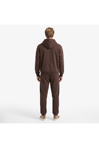 Karl Kani Small Signature Essential Os Zip Erkek Kahverengi Sweatshirt Km-zh021-022-15
