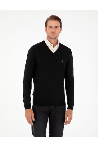 Pierre Cardin Erkek Siyah Kazak /triko 50296622-vr046 Siyah